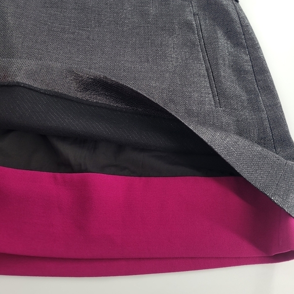 Diane Von Furstenberg Elley Mini Skirt Black Berry Size 8 - Picture 5 of 7